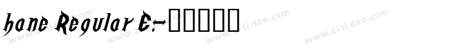 hane Regular E.字体转换